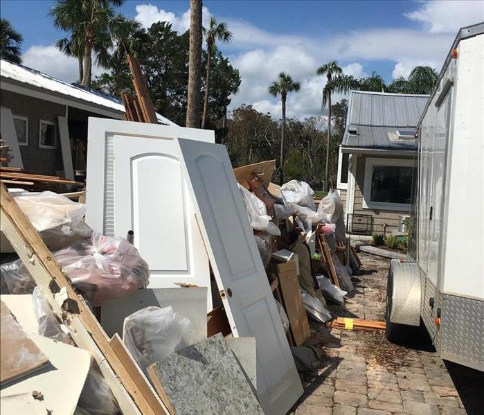 Hurricane Irma damage in Florida. 